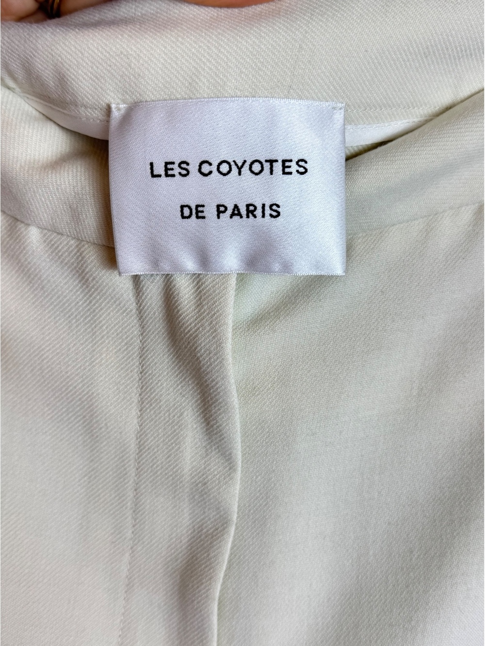 Les Coyotes de Paris Ivory High Rise Pleated Tailored Trousers Pants US 4 S - Picture 3 of 13